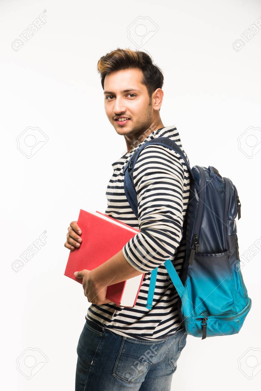 student with bag