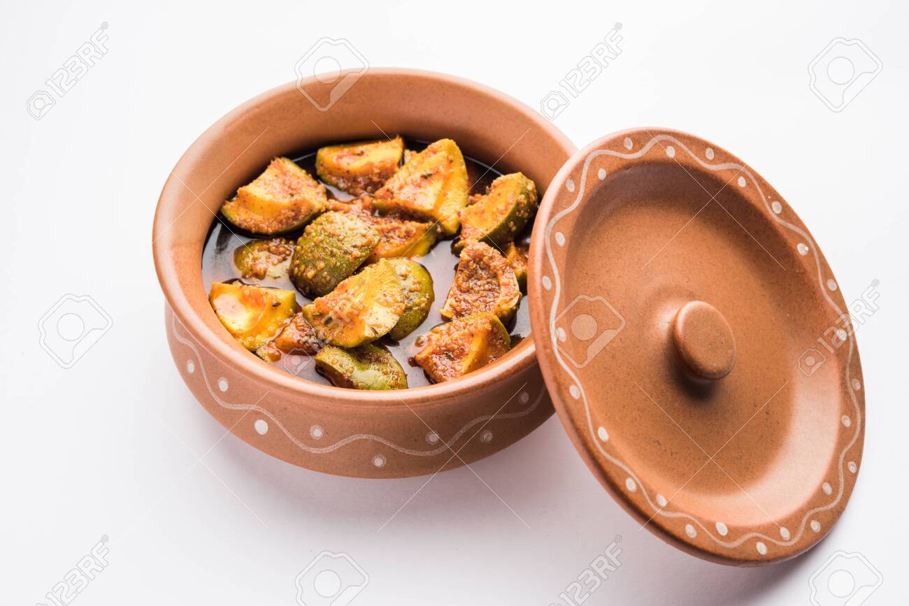 Homemade Mango Pickle Or m Ka Achar In A Bowl Selective Focus Stock Photo Picture And Royalty Free Image Image