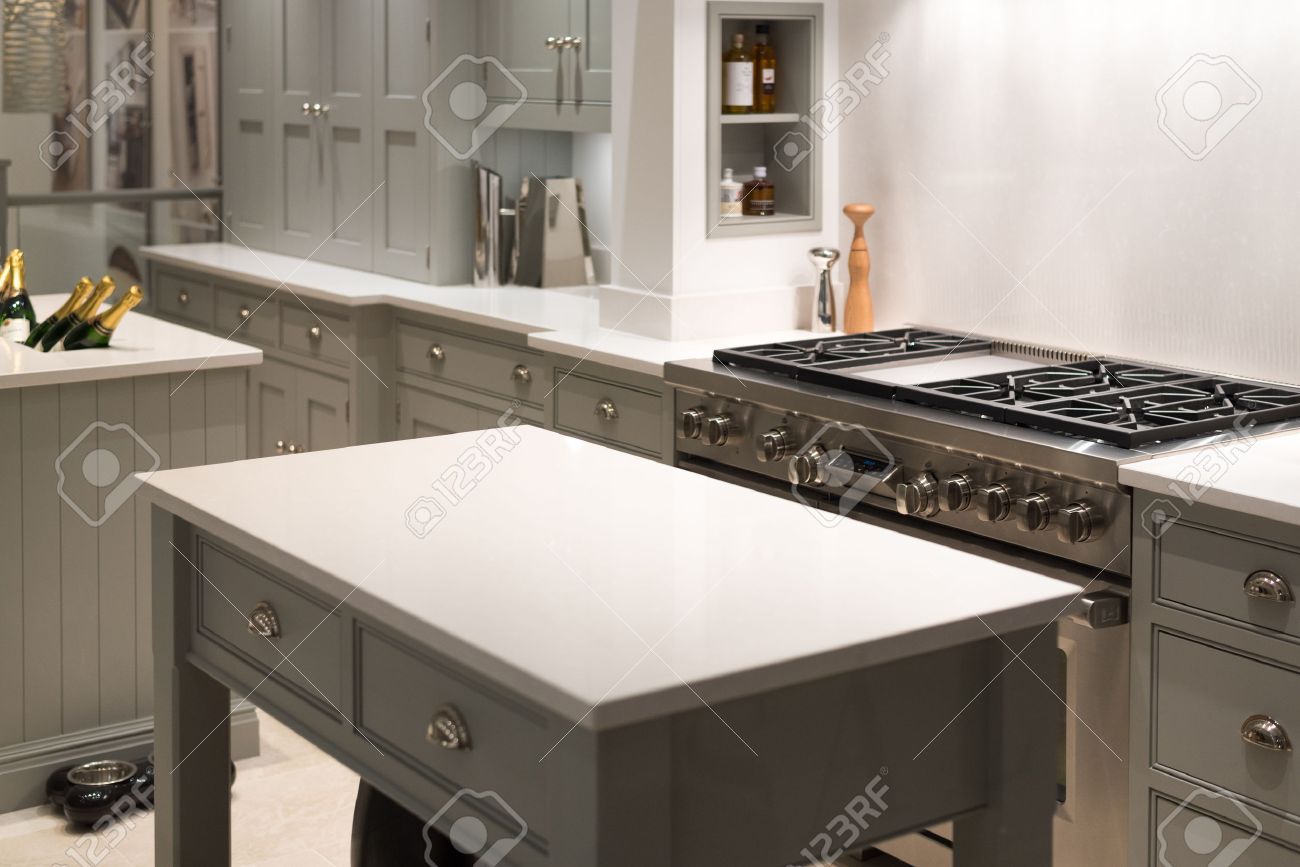 Modern And Contemporary Kitchen With Gas Stove Stock Photo Modern And Contemporary Kitchen With Gas Stove Stock Photo 40951575