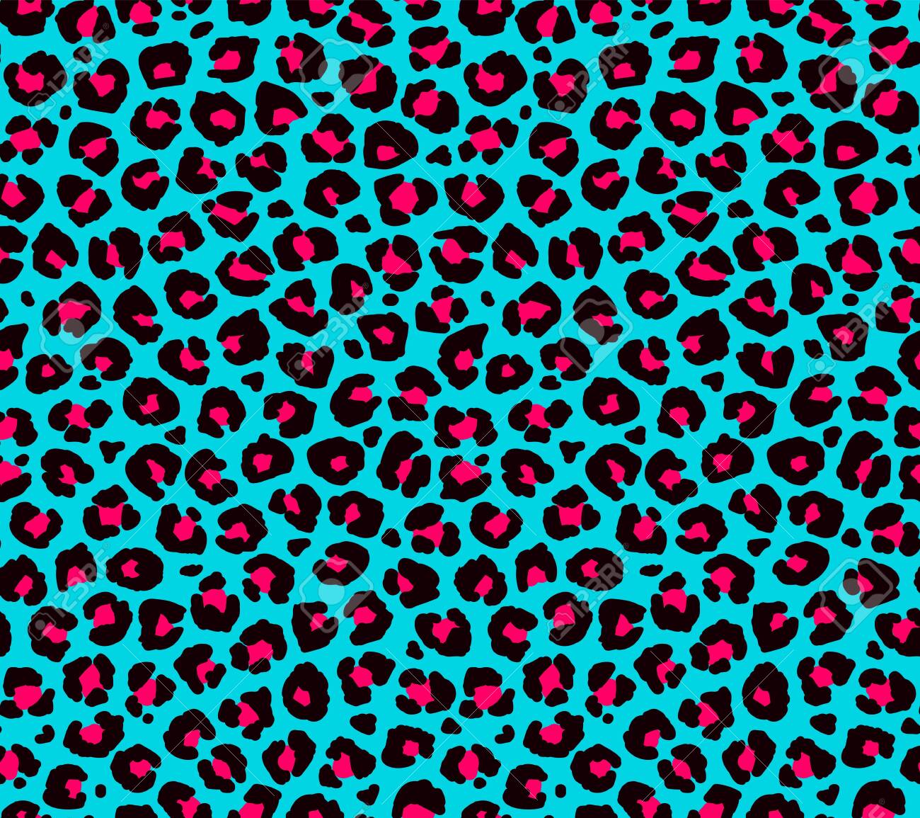 leopard print with red