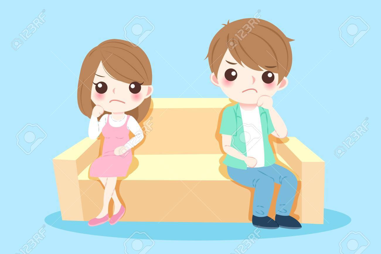 漫画のカップルの喧嘩のイラスト素材 ベクタ Image 漫画のカップルの喧嘩のイラスト素材 ベクタ Image