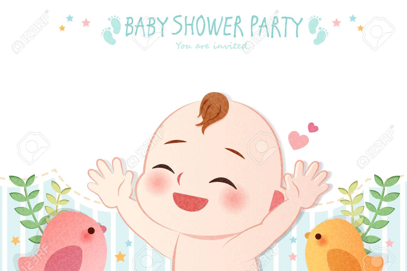empty baby shower invitations