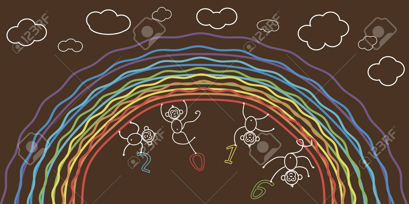 猿面白い背景のイラスト素材 ベクタ Image