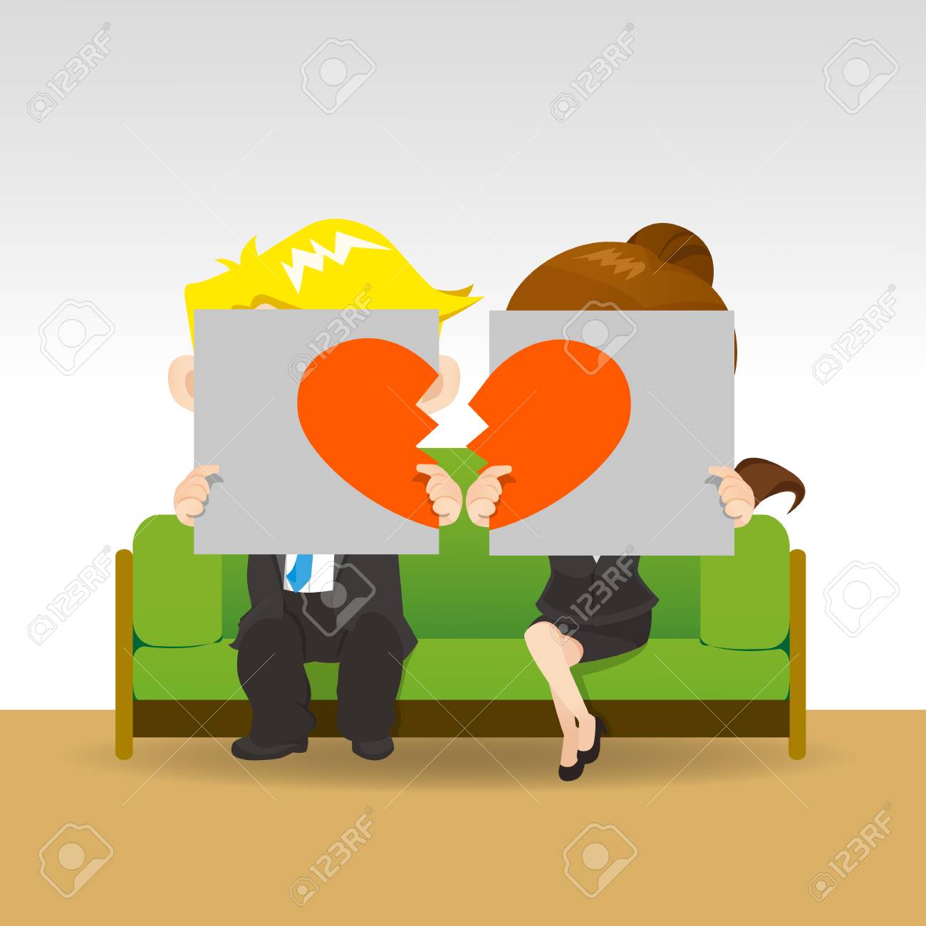 Divorcio - Pareja Joven Triste Con Cartel De Cartelera Con Romper El Corazón De Amor, Concepto De Divorcio Ilustraciones Svg, Vectoriales, Clip Art Vectorizado Libre De Derechos. Image 69288624. Divorcio - Pareja Joven Triste Con Cartel De Cartelera Con Romper El Corazón De Amor, Concepto De Divorcio Ilustraciones Svg, Vectoriales, Clip Art Vectorizado Libre De Derechos. Image 69288624.