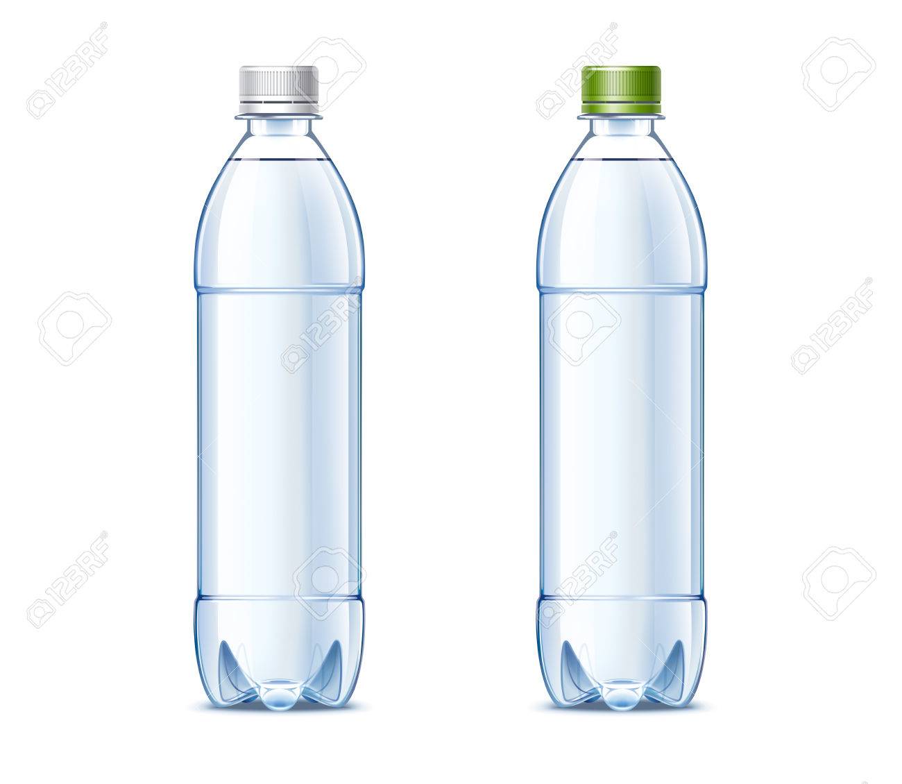 blank plastic bottles of
