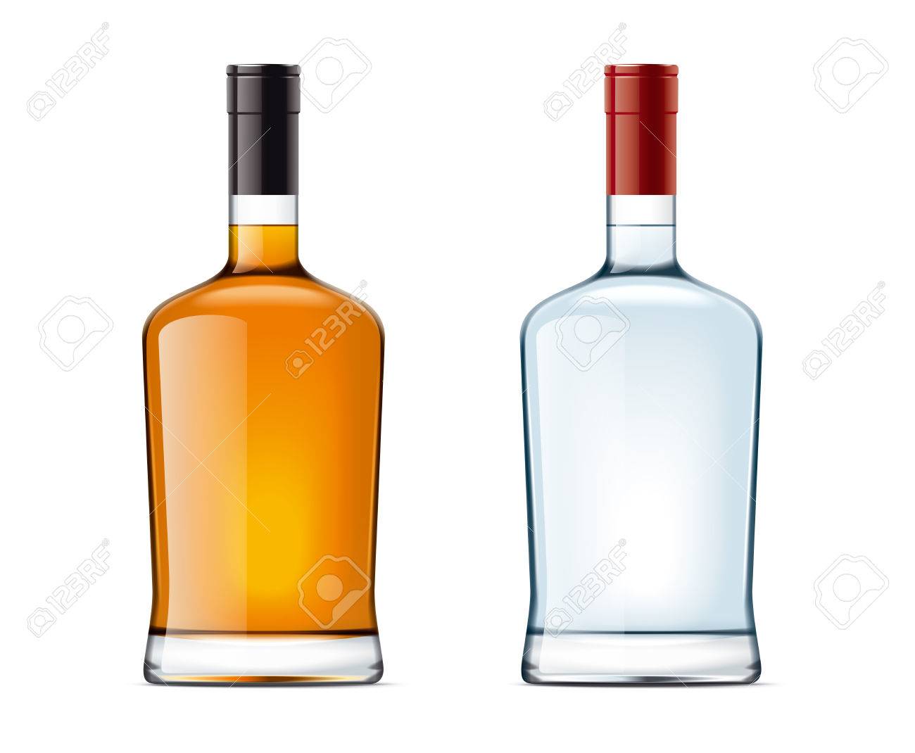 Blank Bottles Of Alcohol Drink Stock Photo Picture And Royalty Free Image Image 81300929