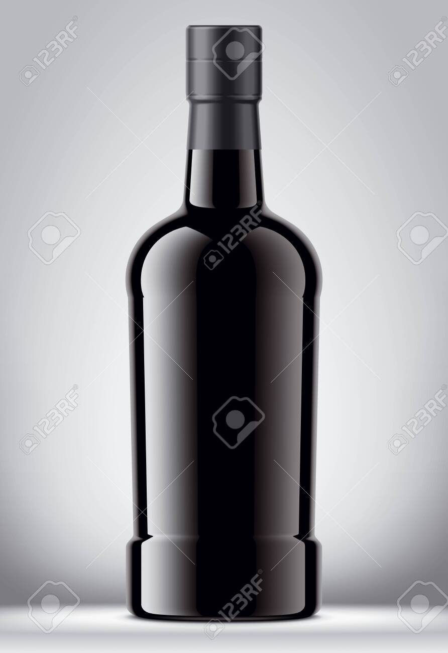Download Glass Bottle Mockup With Foil Version Stock Photo Picture And Royalty Free Image Image 128312506