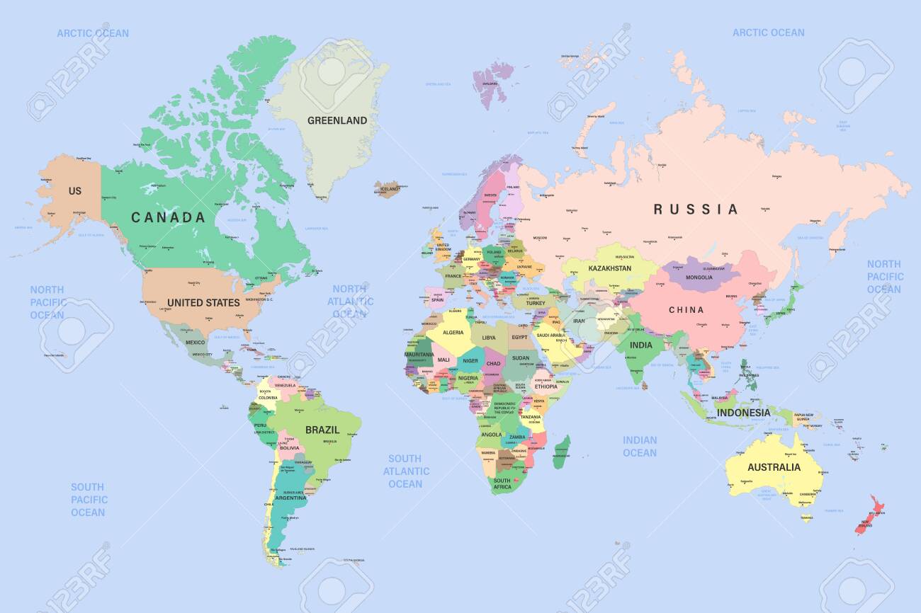 世界地図と名所 Amazon.co.jp: A2サイズ国番号付き世界地図ポスター 世界地図 A2