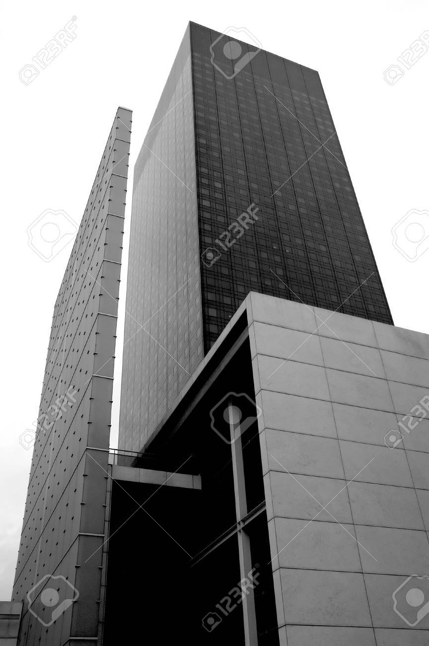 Modern Architecture France modern architecture around the business district in france. stock Modern Architecture France modern architecture around the business district in france. stock