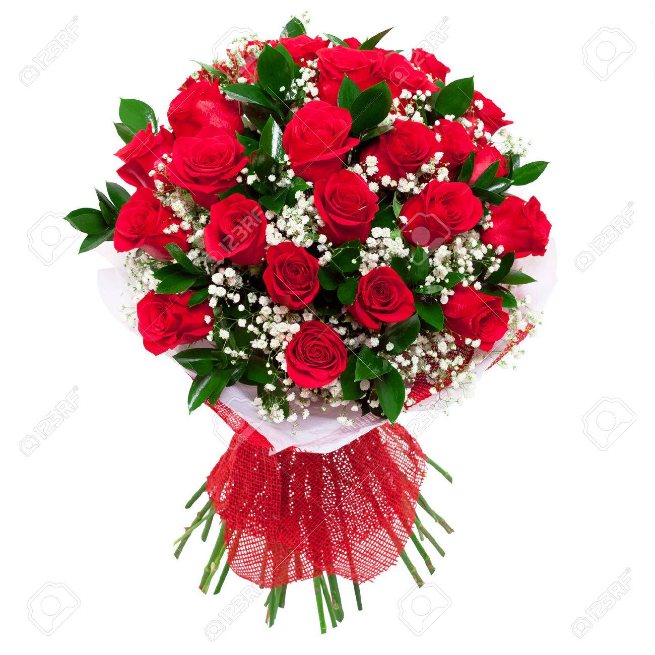 Beautiful Red Roses Beautiful Bouquet Birthday Stock Photo 693801478