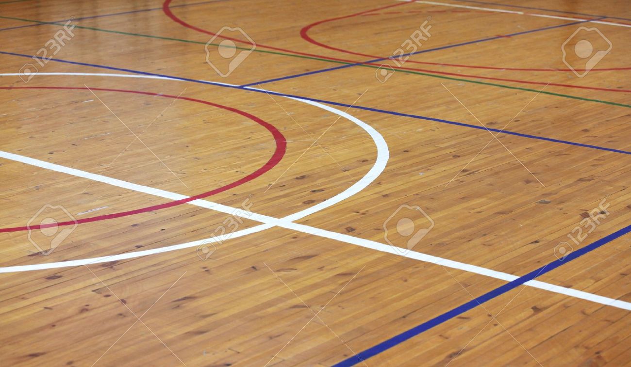 Wooden Floor Of Sports Hall With Marking Lines Stock Photo Picture Wooden Floor Of Sports Hall With Marking Lines Stock Photo Picture
