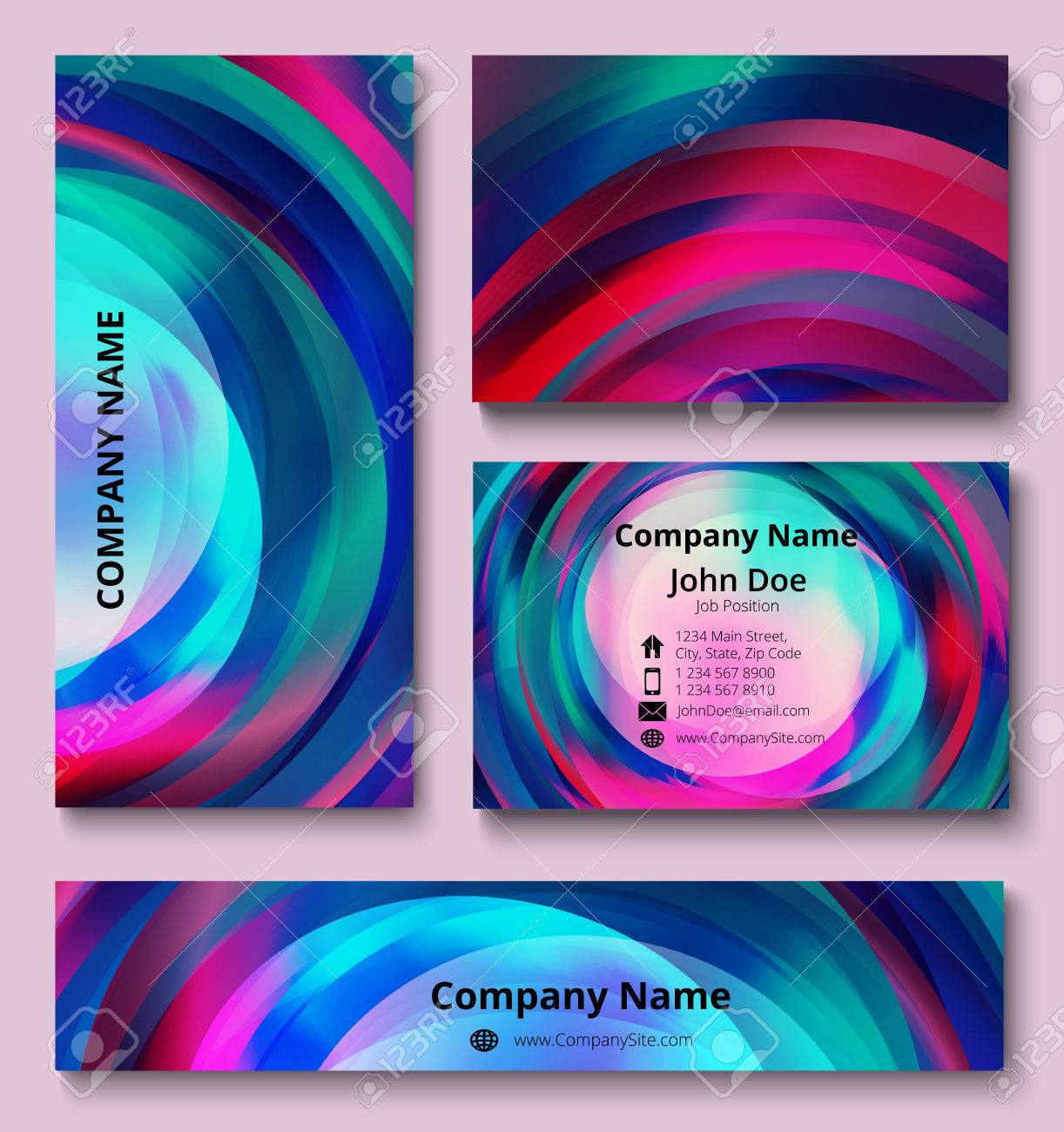 professional corporate identity set of business card banner professional business invitations
