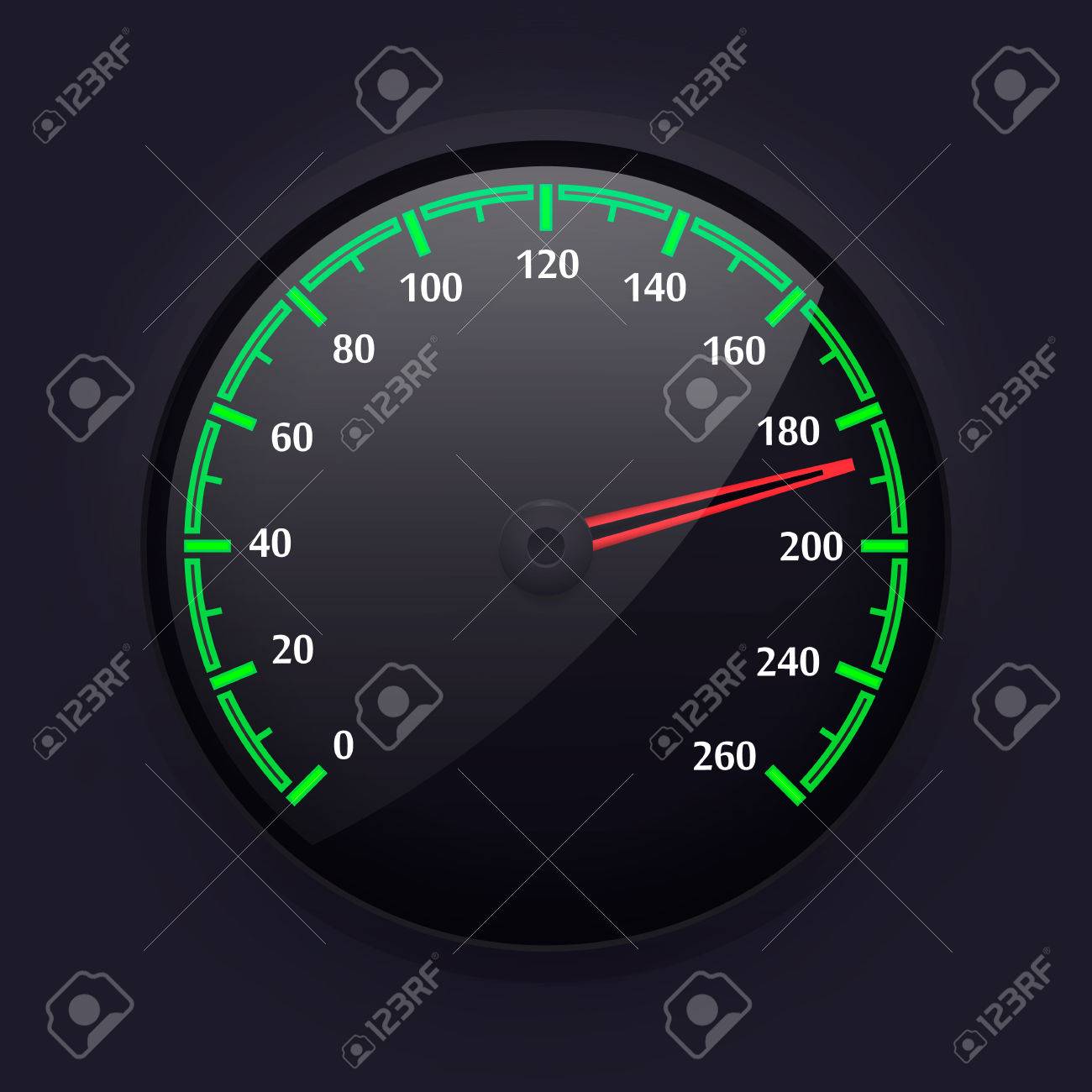 Simple Speedometer Design Vector Illustration Royalty Free Cliparts Vectors And Stock Illustration Image