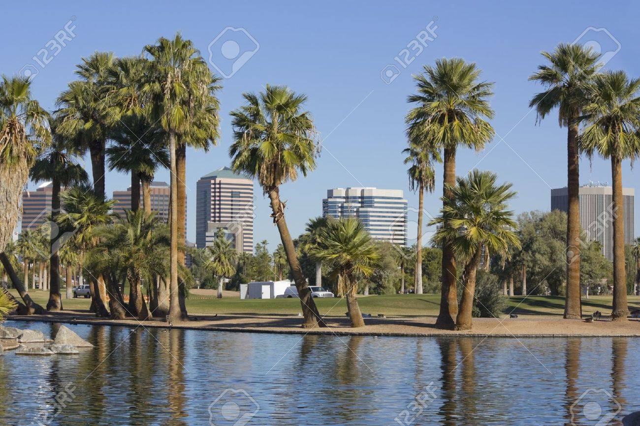 wallpapers Encanto Park Phoenix encanto park az stock photo