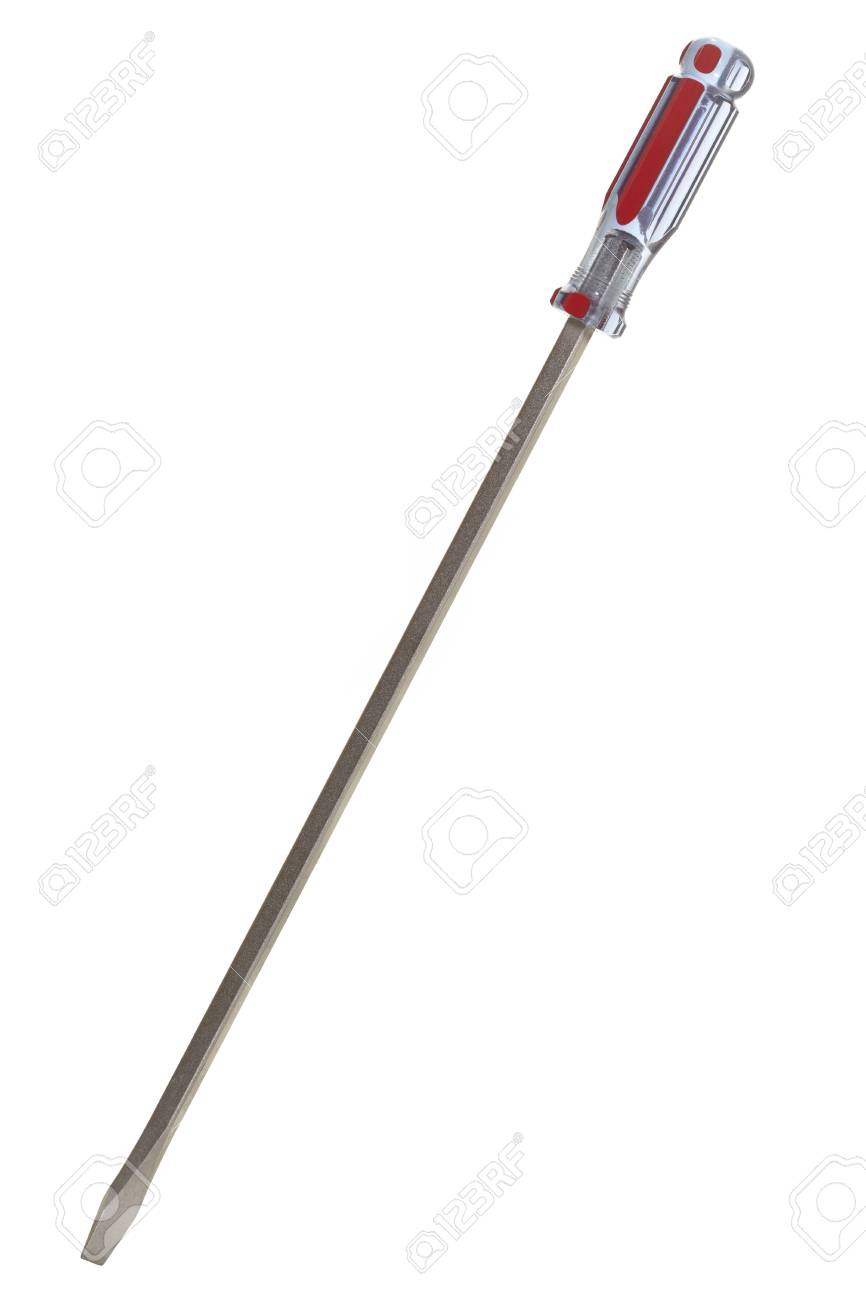 Tournevis Plat Extra Long De La Pointe De Metal Isole Banque D Images Et Photos Libres De Droits Image 17150121