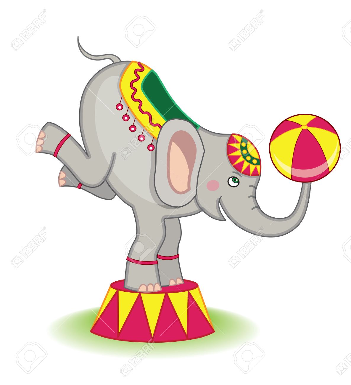 Circus Elephant Royalty Free Cliparts Vectors And Stock Illustration Image