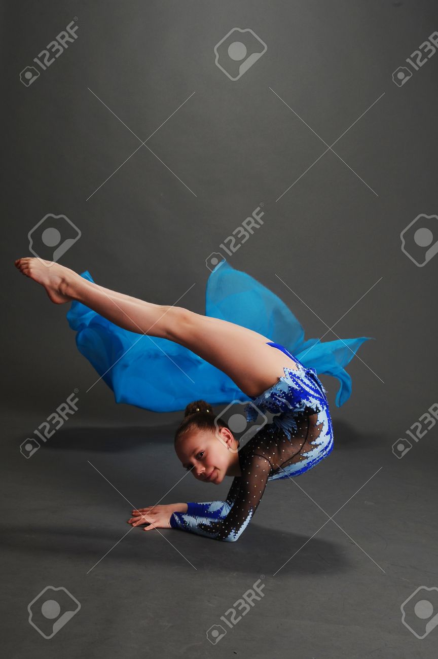 girl in gymnastics poses