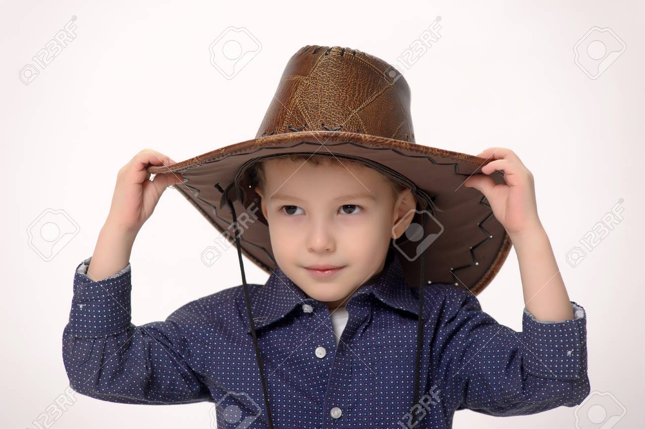 brown cowboy hat child