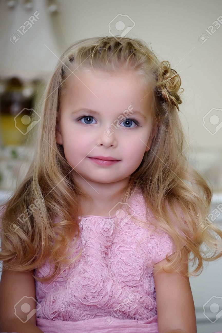 little girl in pink dress