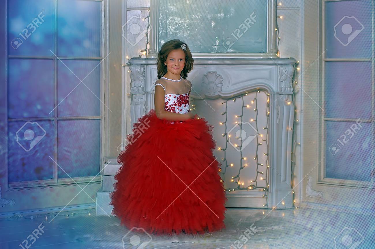 princesse robe rouge