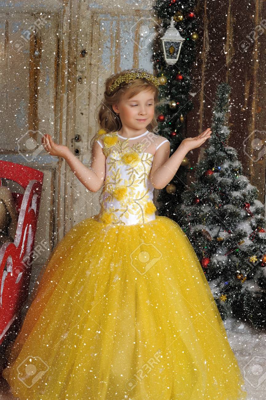 robe jaune princesse