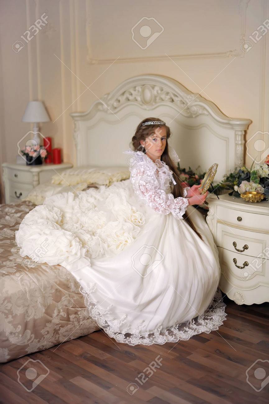 robe blanche de princesse