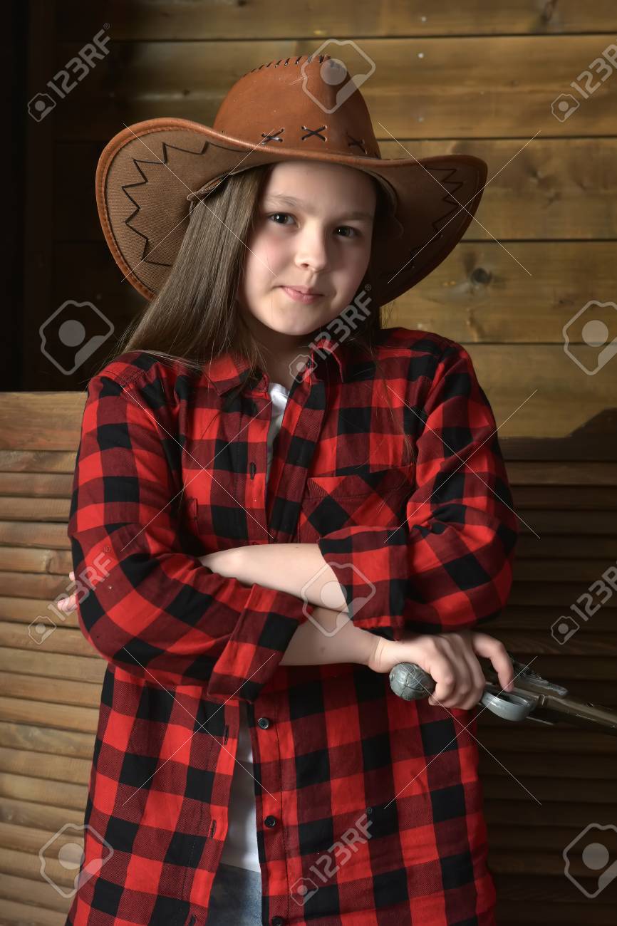 red check shirt girls