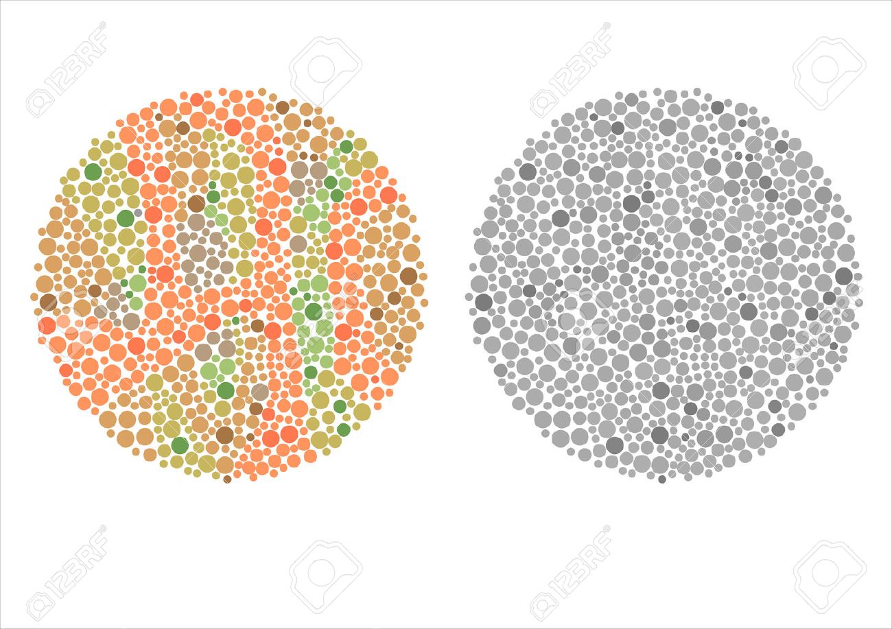ishihara test daltonism color blindness disease perception royalty ishihara test