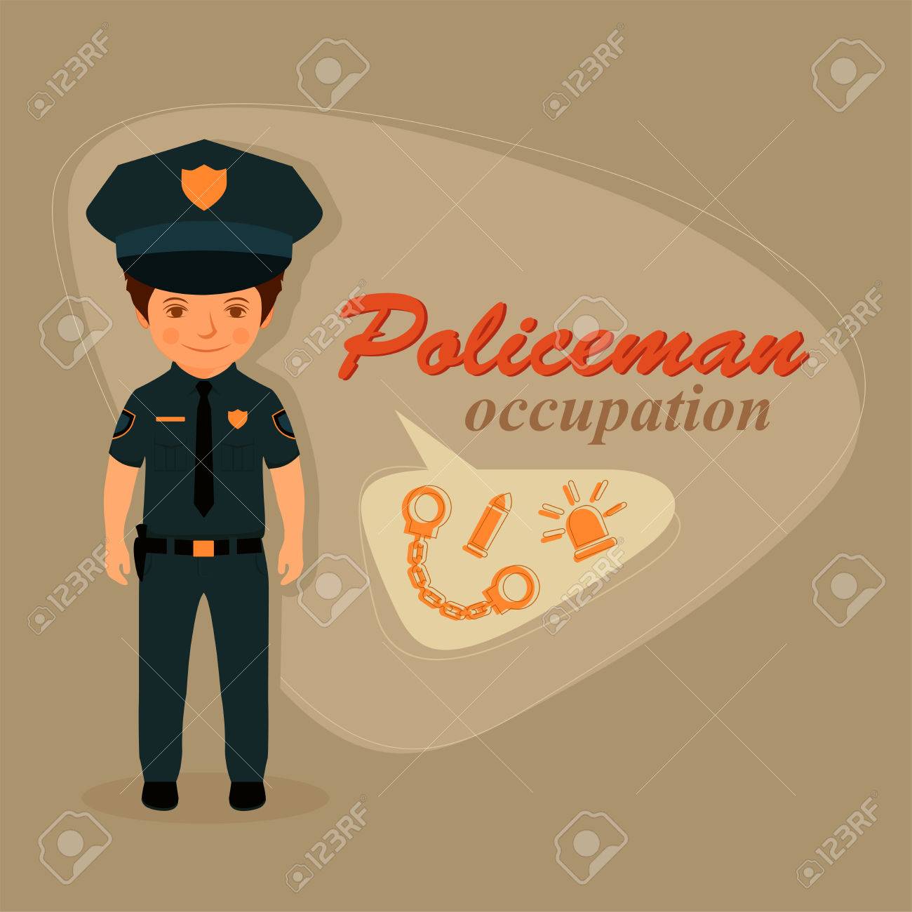 警察官 警察官制服 セキュリティ ベクター イラストのイラスト素材 ベクタ Image