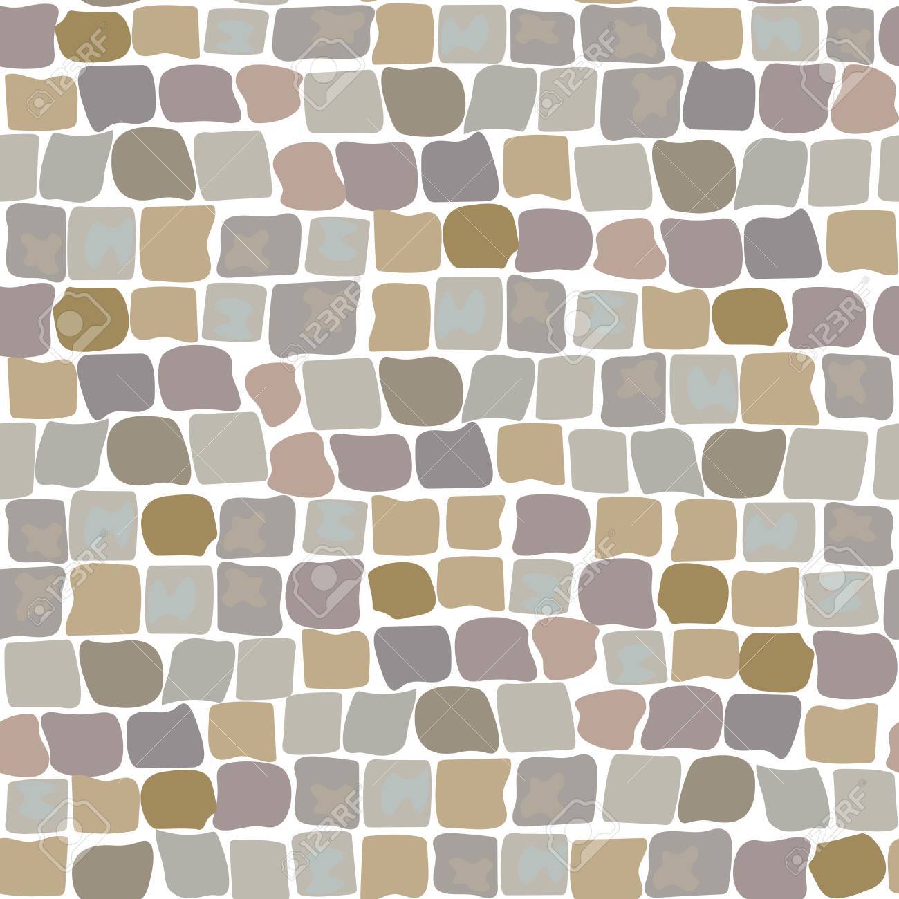 Texture de vecteur de pierre, motif sans soudure au sol de dessin animé pour la conception de jeu, aménagement intérieur et extérieur de jardinage Texture de vecteur de pierre, motif sans soudure au sol de dessin animé pour la conception de jeu, aménagement intérieur et extérieur de jardinage