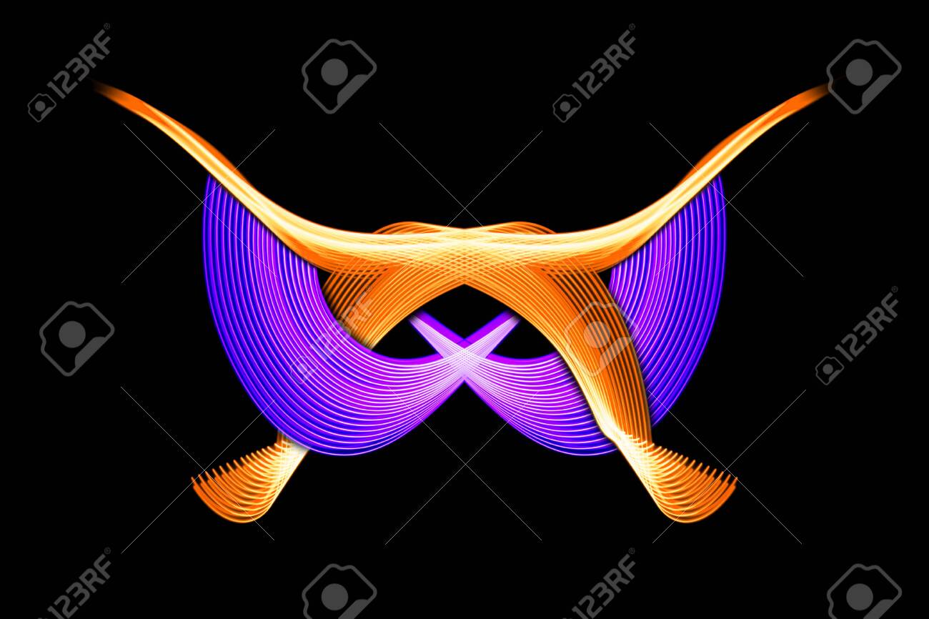 Texture Of The Striped Paper In Bright Mixed Neon Purple And Stock Photo Picture And Royalty Free Image Image