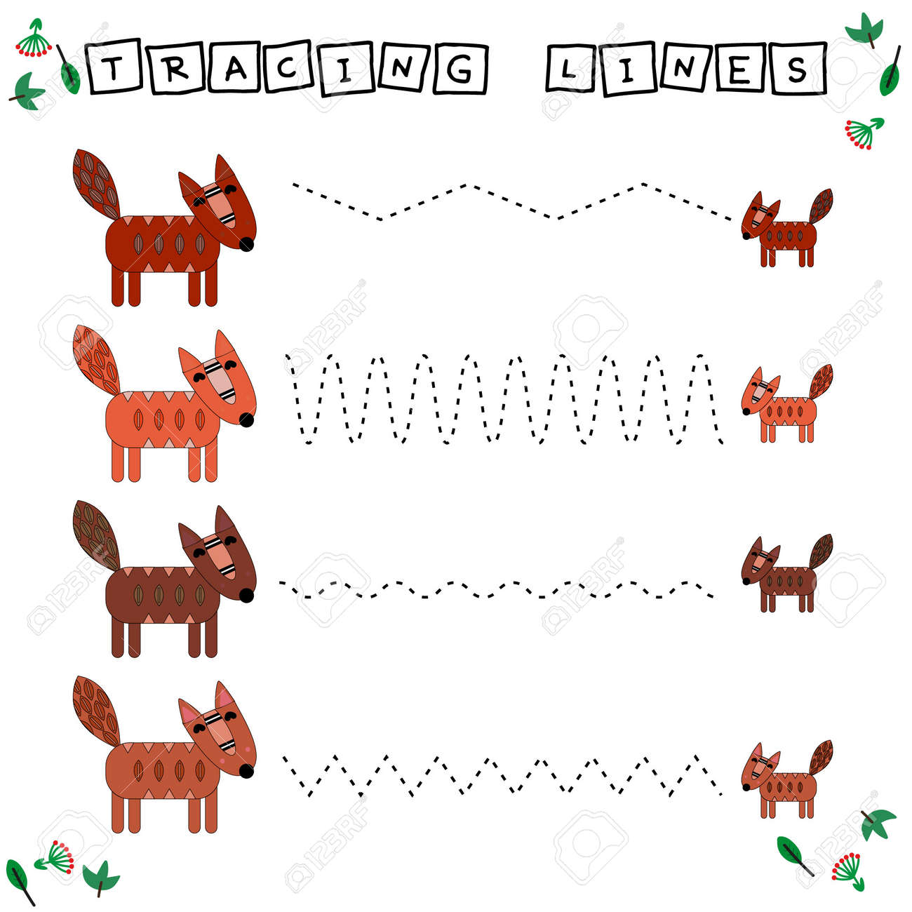 Tracing Lines Game With Funny Animals Foxes. Worksheet For Preschool Kids, Kids Activity Sheet, Printable Worksheet Royalty Free SVG, Cliparts, Vectors, and Stock Illustration. Image 175035344. tracing-lines-game-with-funny-animals-foxes-worksheet-for-preschool-kids-kids-activity-sheet-printable-worksheet-royalty-free-svg-cliparts-vectors-and-stock-illustration-image-175035344