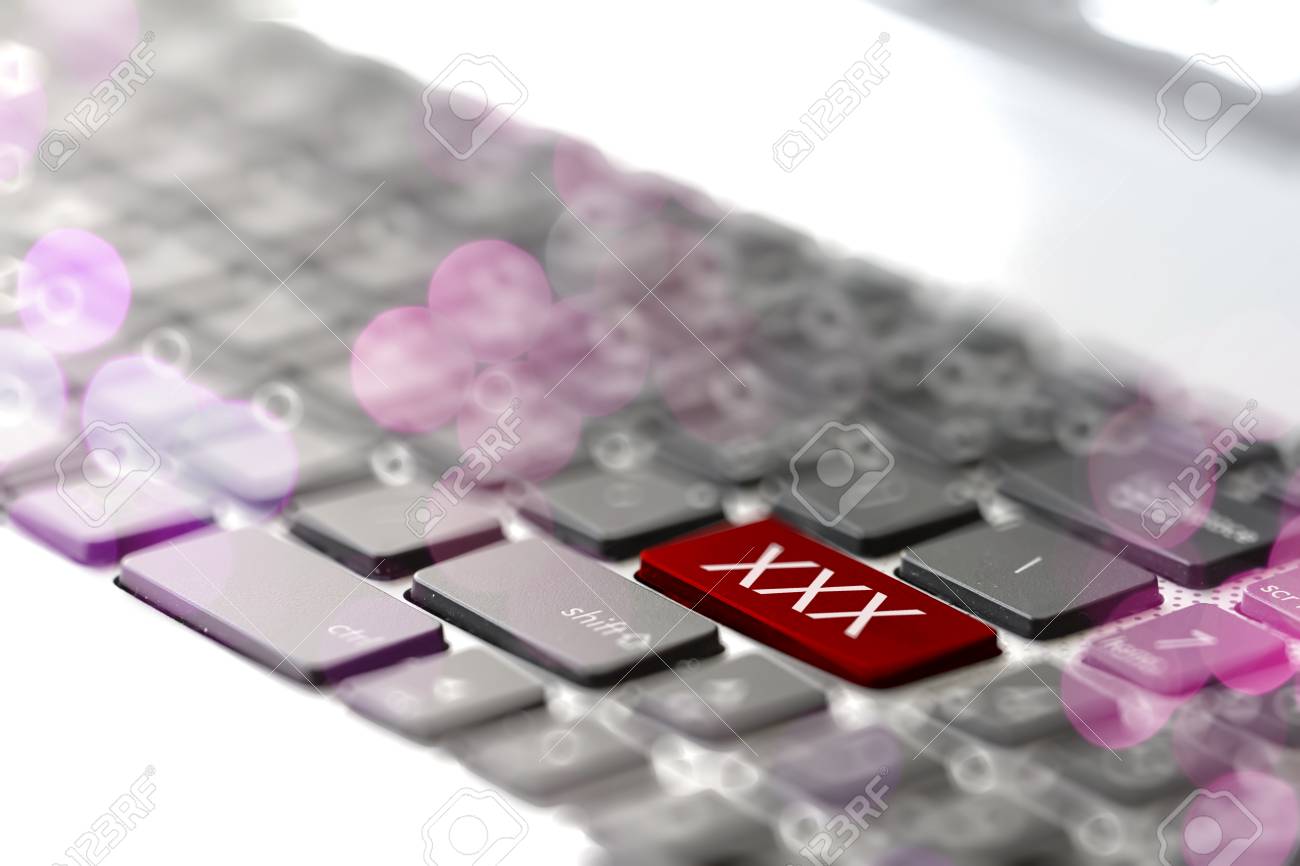 XXX Only Message On Enter Key With Bokeh Exposure Stock Photo, Picture and  Royalty Free Image. Image 38155374.