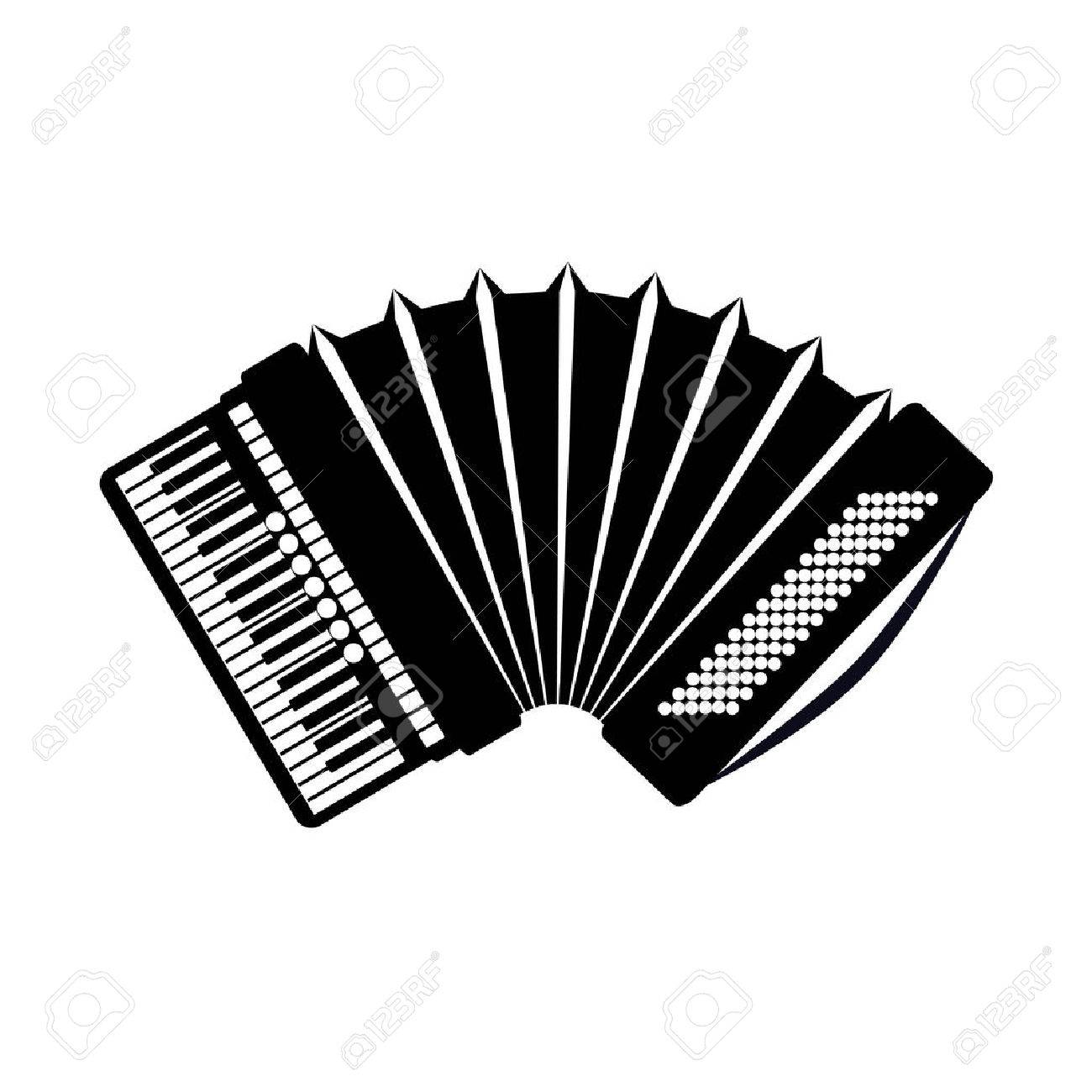 Accordion icon, isolated on white background. Musical instrument icon. - 68785129 Accordion icon, isolated on white background. Musical instrument icon. - 68785129