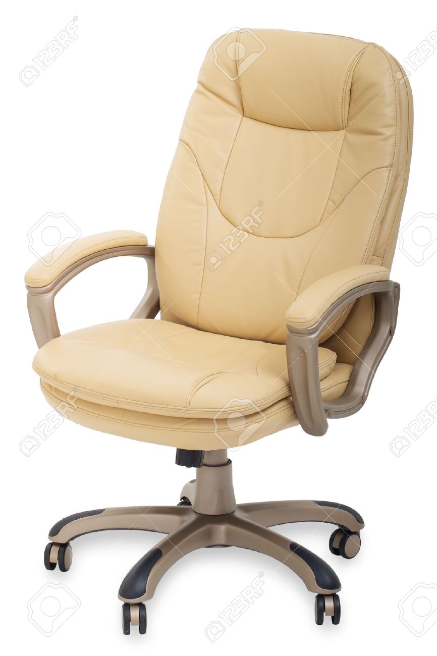 new leather office chair on wheels stock photo picture and royalty