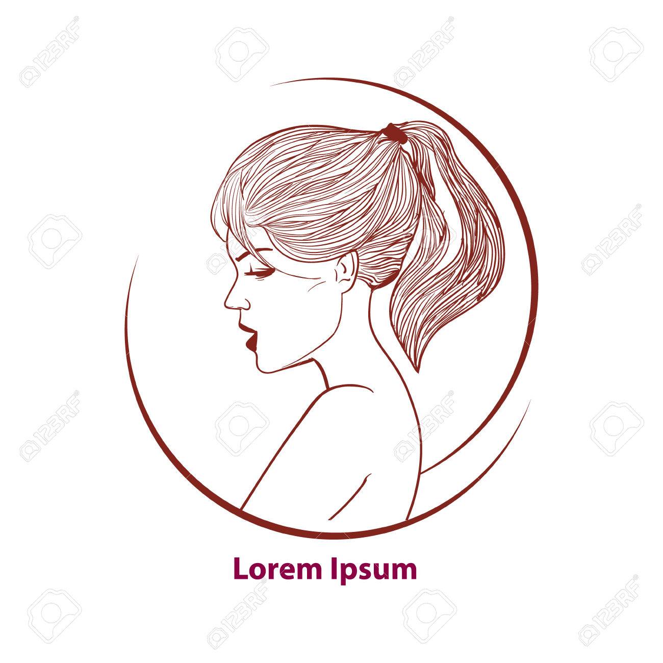 巻き毛 シンプルなイラスト プロフィールとファッションの女の子 のイラスト素材 ベクタ Image 巻き毛 シンプルなイラスト プロフィールとファッションの女の子 のイラスト素材 ベクタ Image