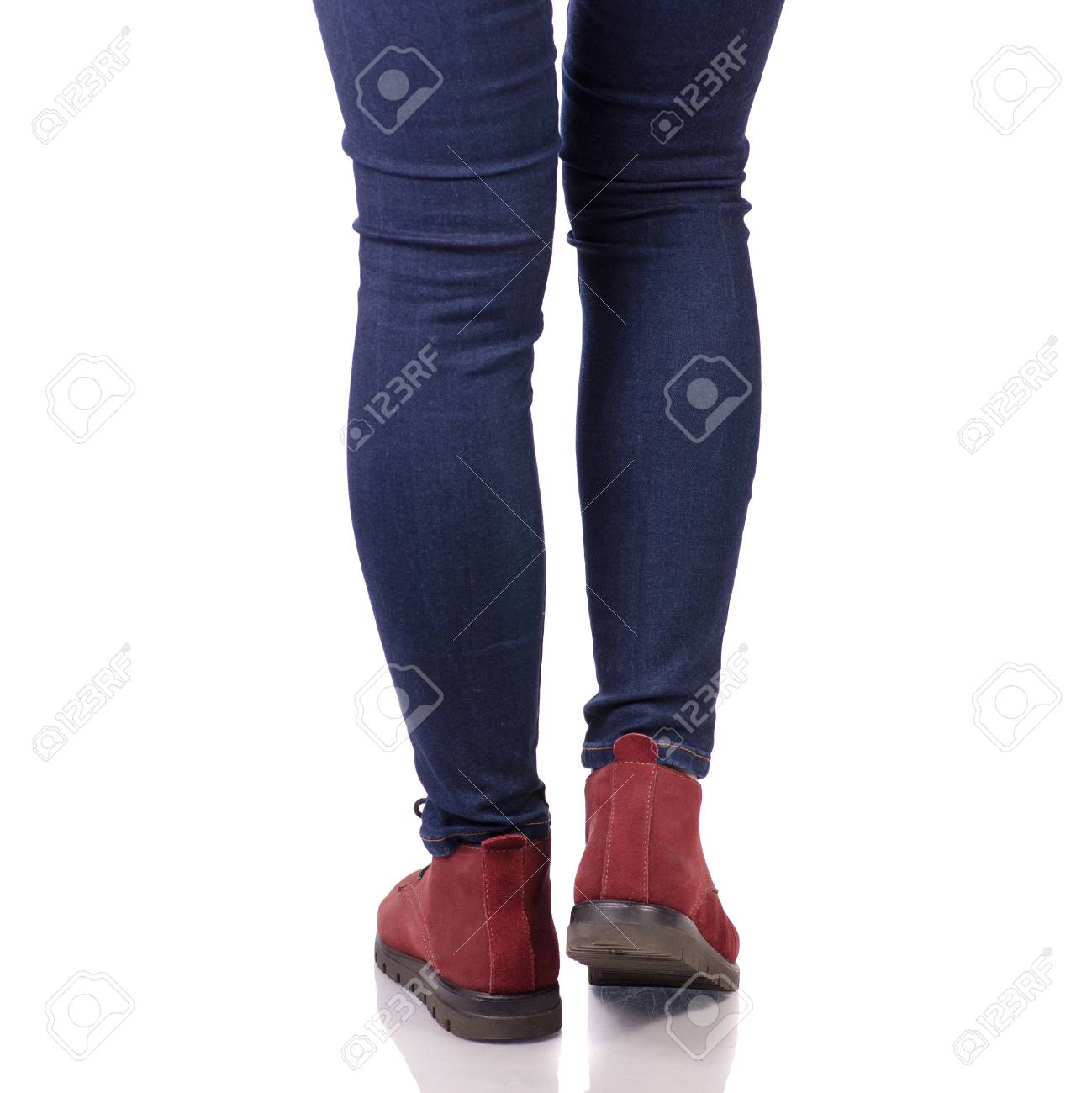 jeans and suede shoes