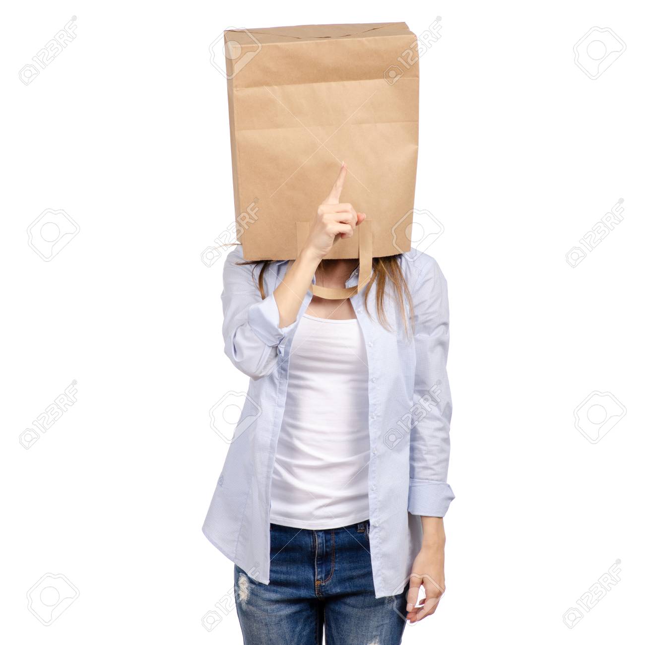 Paper bag girl