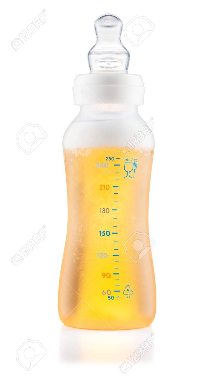 beer bottle with baby nipple