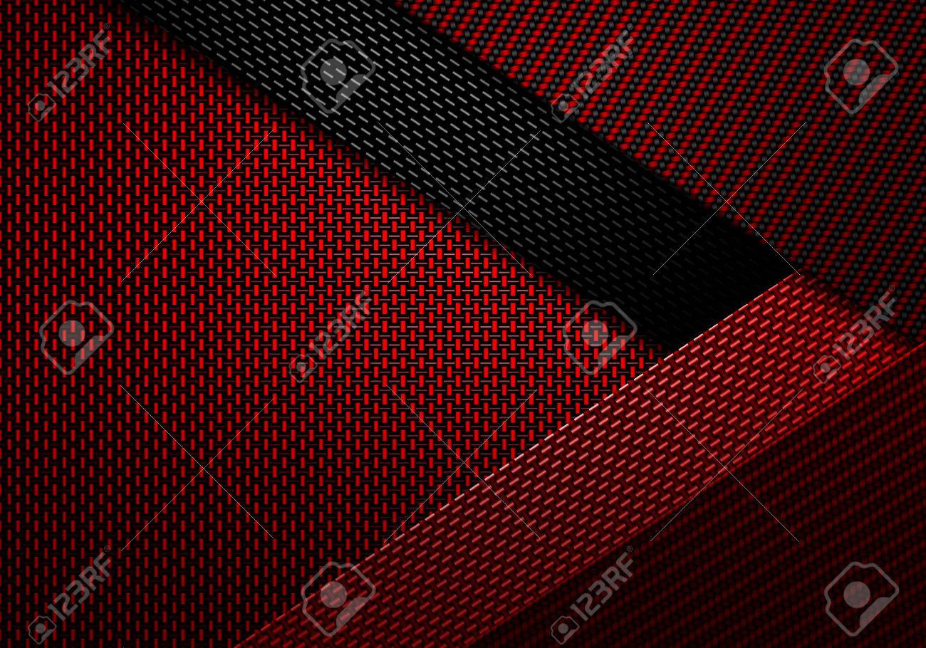 抽象の現代赤い炭素繊維テクスチャ背景 壁紙 グラフィック デザインのための材料設計 の写真素材 画像素材 Image