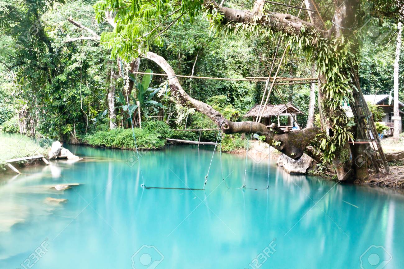 Blue Lagoon In Vang Vieng Laos Stock Photo Picture And Royalty Free Image Image 34782890