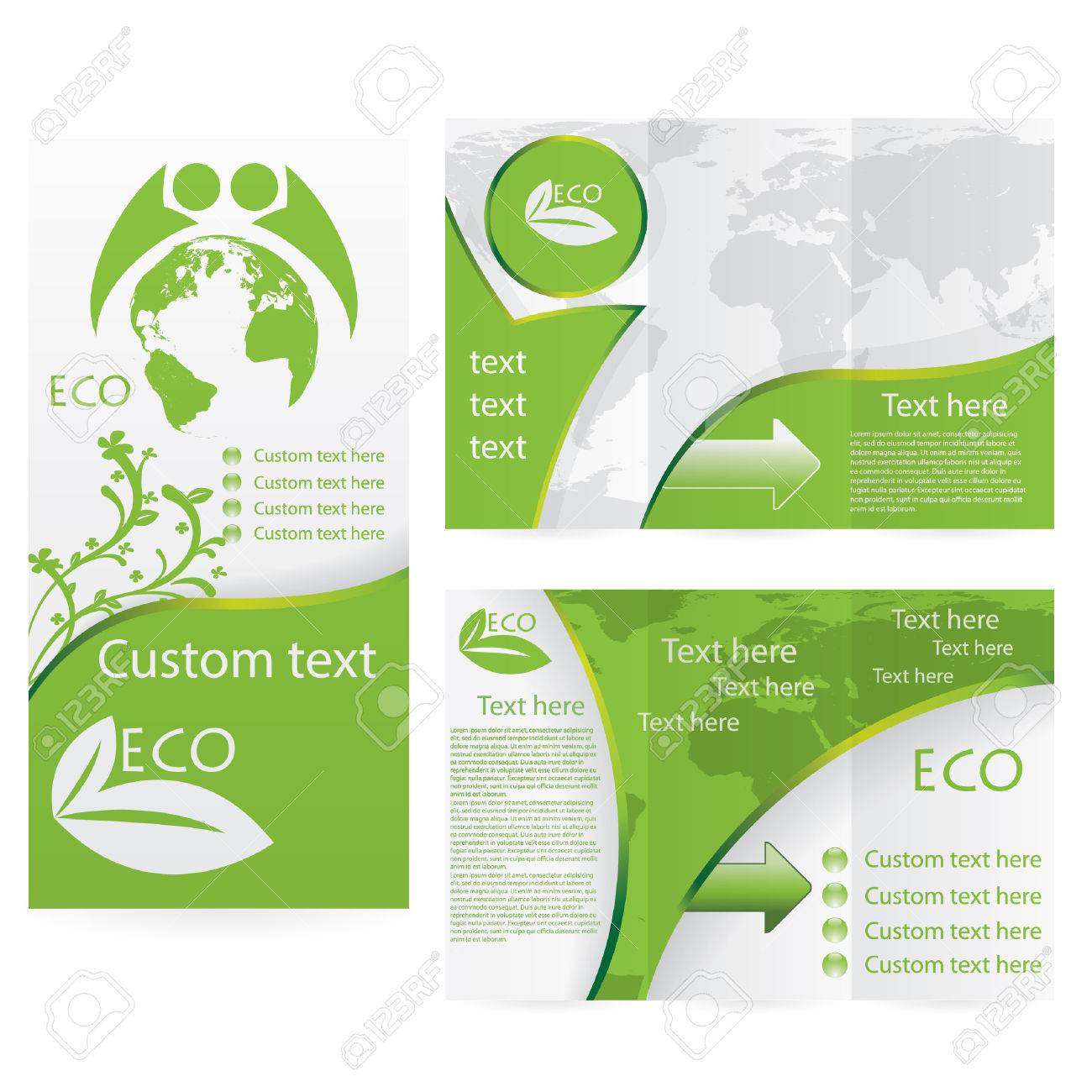 Vector Brochure Layout Design Template Green Environmental Royalty Free Cliparts Vectors And Stock Illustration Image 22444706