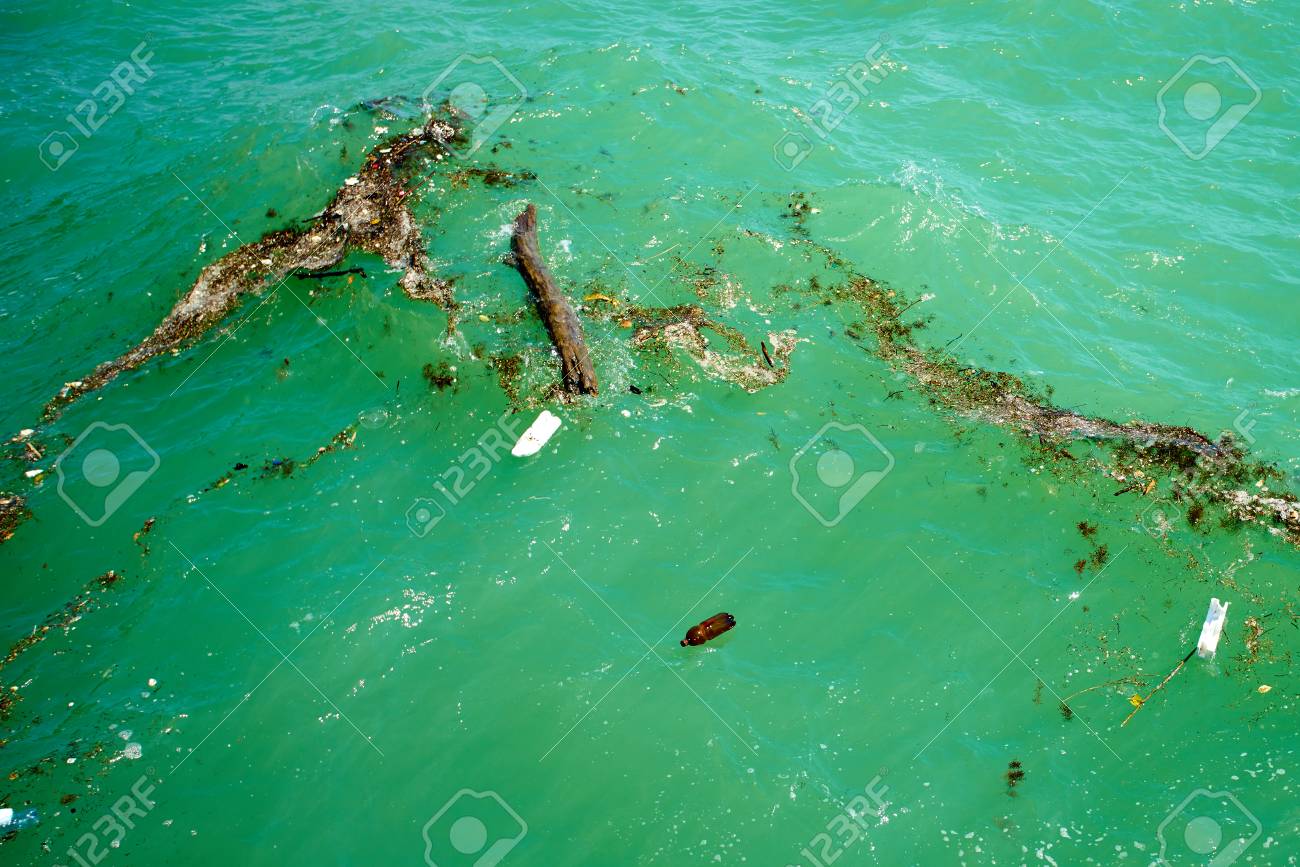 ゴミで汚れた海 海洋のプラスチック汚染 の写真素材 画像素材 Image