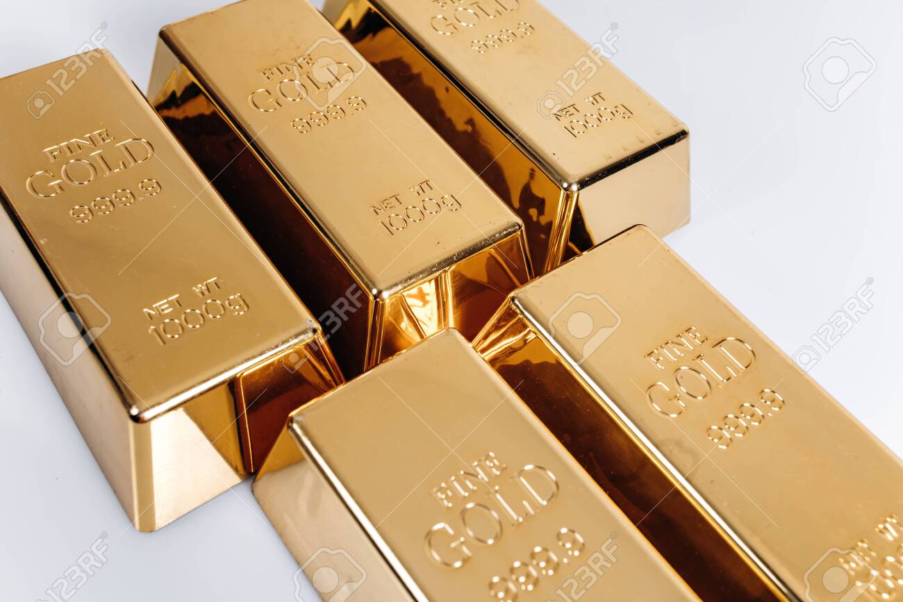 Gold Bars Of 1 Kg Or 1000 Grams Gold Bars Are On The Table Stock Photo Picture And Royalty Free Image Image 135209233