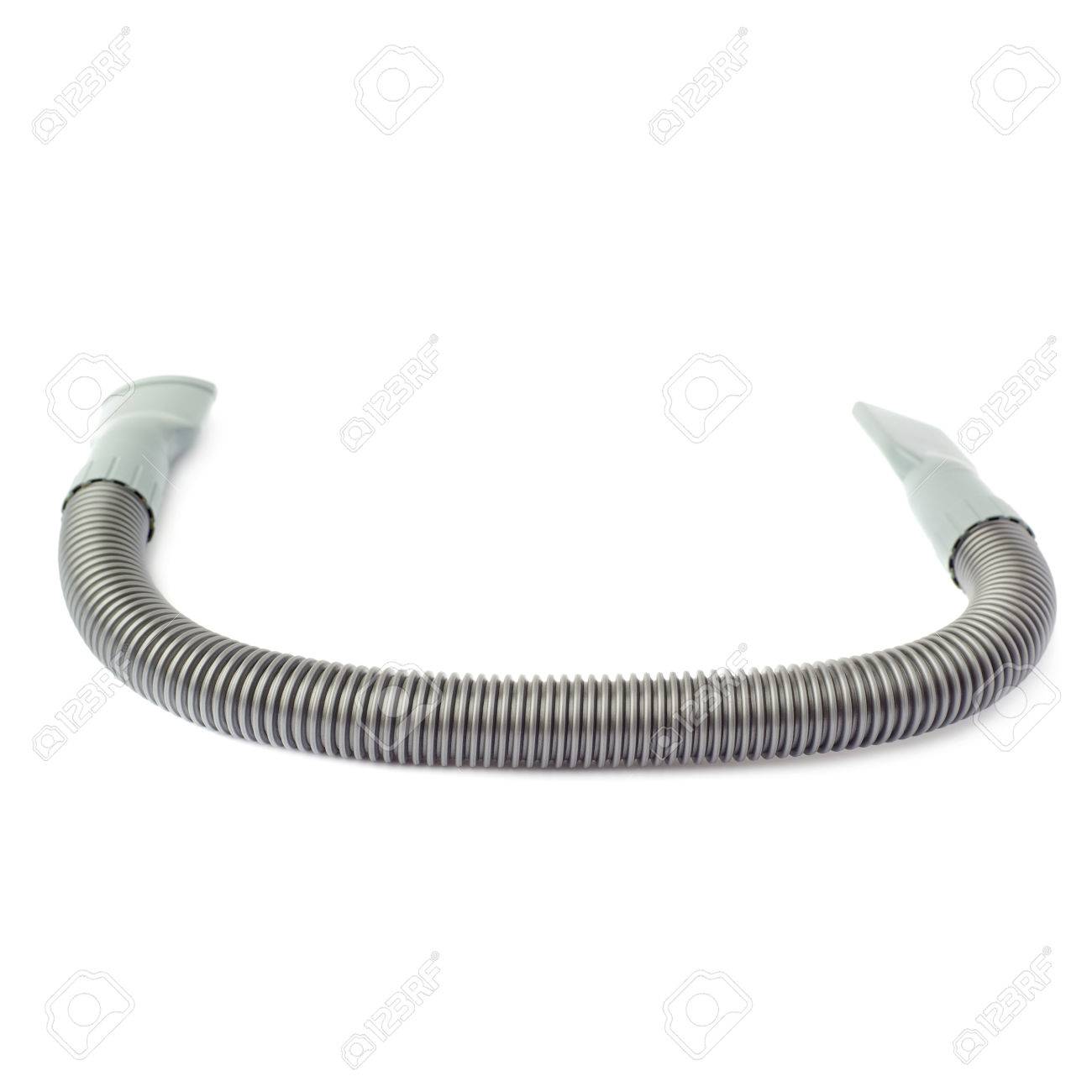 Gris à Main Petit Tuyau D'aspirateur Isolé Sur Fond Blanc Bras D'aspirateur Contre La Poussière Sur Le Fond Blanc