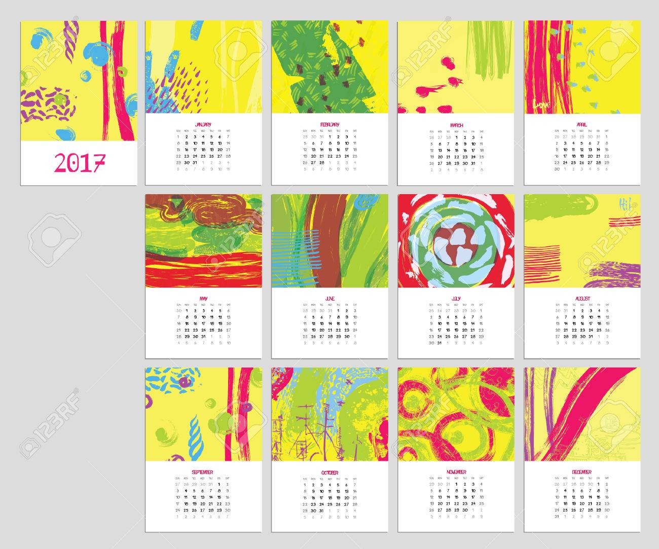 calendar pictures for each month