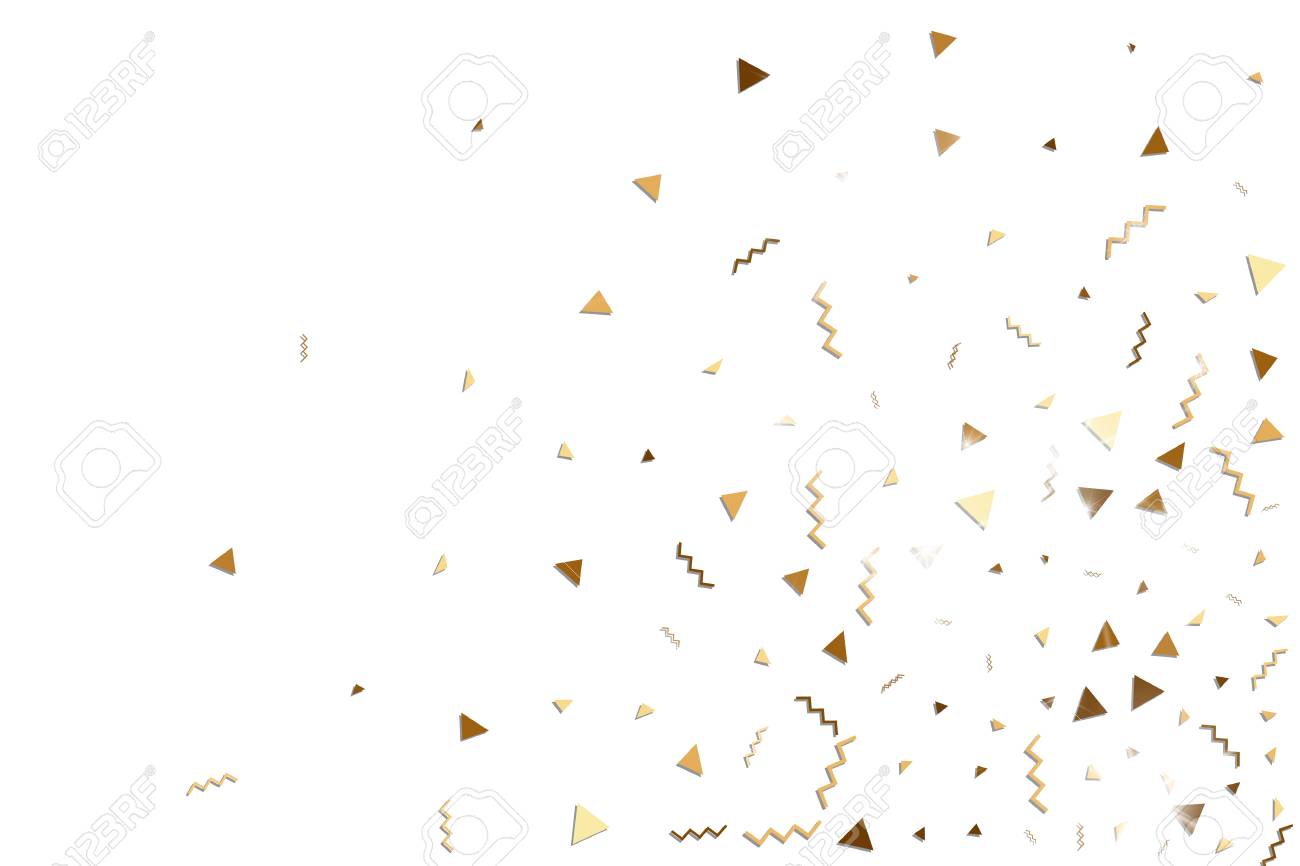 Download Glitter Gold Confetti Isolated Vector Triangle Particles And Royalty Free Cliparts Vectors And Stock Illustration Image 88613999