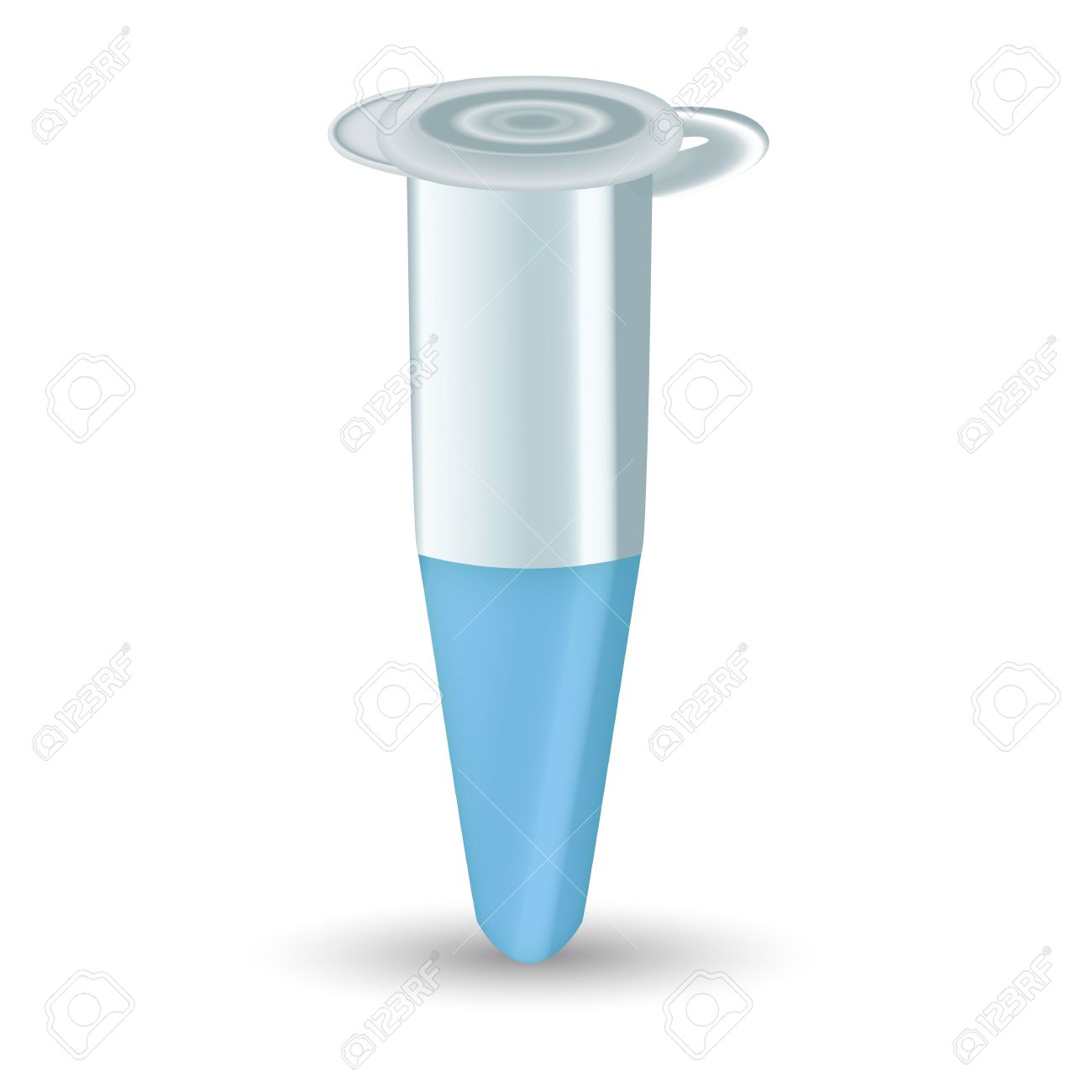 半分完全エッペン バイアル チューブのイラスト のイラスト素材 ベクタ Image