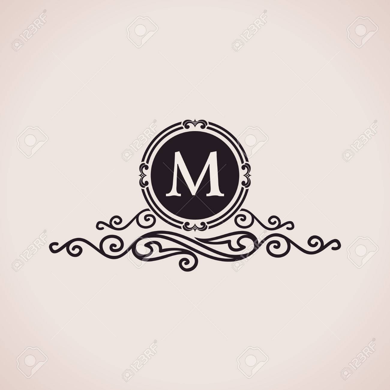 elegante logo m