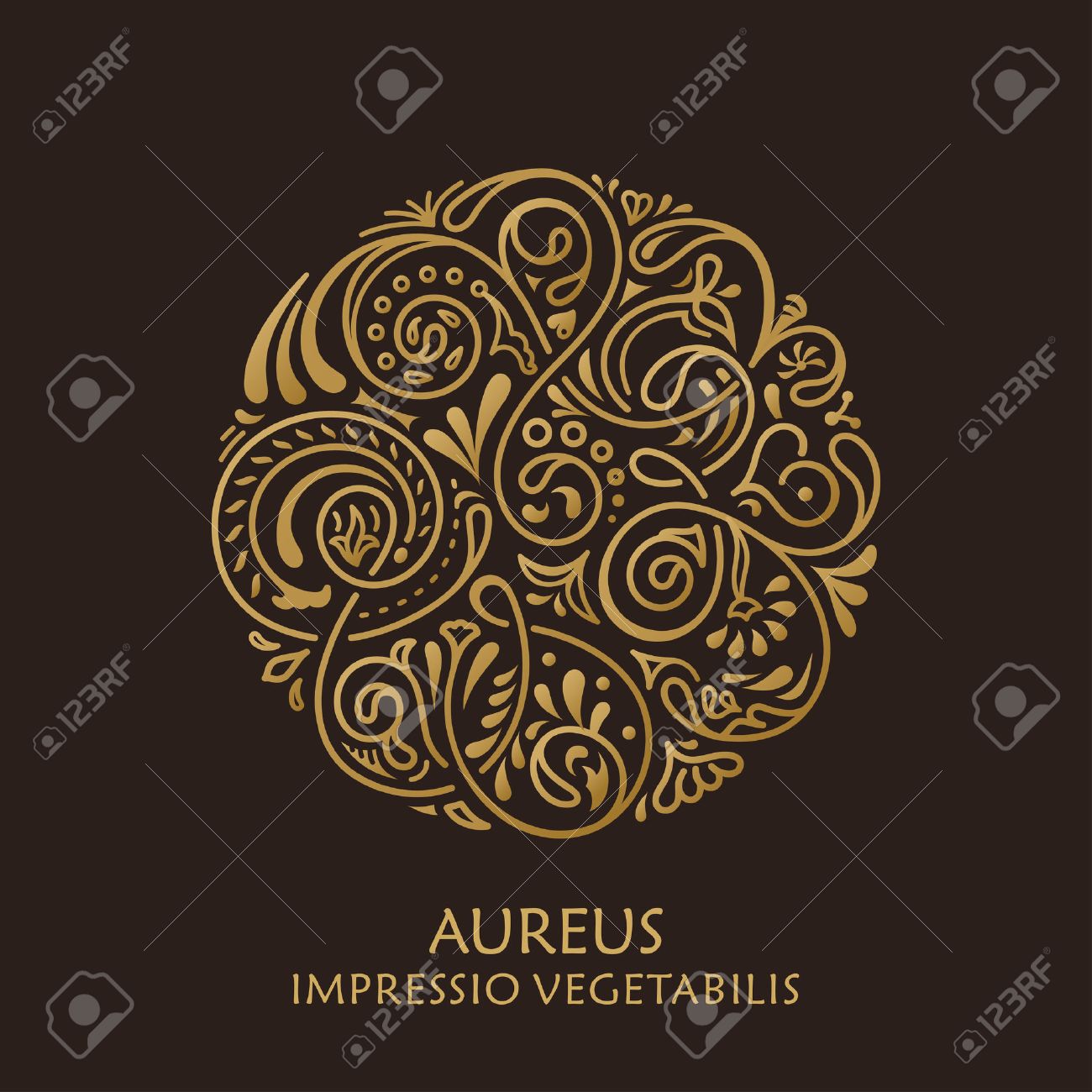 Round calligraphic emblem. Vector floral symbol for cafe, restaurant, shop, print, stamp. Logo design template label for coffee, tea, mug, business card. Isolated ornament - 51830398 Round calligraphic emblem. Vector floral symbol for cafe, restaurant, shop, print, stamp. Logo design template label for coffee, tea, mug, business card. Isolated ornament - 51830398